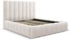 Micadoni Bett Kelp Strukturierter Stoff Moly Grau Beige Melange 140x200 Bild 2
