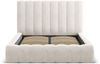 Micadoni Bett Kelp Strukturierter Stoff Moly Grau Beige Melange 140x200 Bild 3