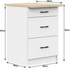 Raumhirsch Furniture Unterschrank Moderner Küchenunterschrank - 3 Schubladen - Küchenmodul (viele Farbvarianten, Maße 60 x 80 x 46 cm) - Hochwertig & stabil Bild 4