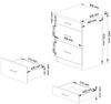 Raumhirsch Furniture Unterschrank Moderner Küchenunterschrank - 3 Schubladen - Küchenmodul (viele Farbvarianten, Maße 60 x 80 x 46 cm) - Hochwertig & stabil Bild 3