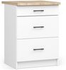 Raumhirsch Furniture Unterschrank Moderner Küchenunterschrank - 3 Schubladen - Küchenmodul (viele Farbvarianten, Maße 60 x 80 x 46 cm) - Hochwertig & stabil Bild 2