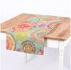 SCHÖNER LEBEN. Tischläufer SCHÖNER LEBEN. Tischläufer Outdoor Mandala Watercolour mint bunt, abwaschbar Bild 1