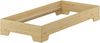 Stabiles Kinderbett in kompakter Form 80x190 Massivholz Kiefer mit Rollrost 60.56-08-190 Bild 4