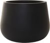 VIVANNO Blumentopf Pflanztopf Fiberglas GIRAR Anthrazit 42x37 cm Bild 5