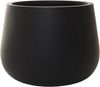 VIVANNO Blumentopf Pflanztopf Fiberglas GIRAR Anthrazit 42x37 cm Bild 4