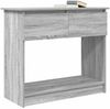 vidaXL Konsolentisch mit Schubladen Grau Sonoma 85,5x38,5x74,5 cm 861396 Bild 4