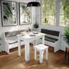 Eckbankgruppe Roman Weiß 180 x 150 cm mit Tisch Vicco Bild 4