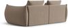 Micadoni Sofa Bloom 3-Sitzer Samt Hellbraun Bild 3