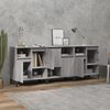 vidaXL Sideboards 3 Stk. Grau Sonoma 60x35x70 cm Holzwerkstoff 3185749 Bild 3