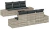 vidaXL Garten-Sofa-Set 8 pcs Hellgrau und Dunkelgrau Poly-Rattan 3355621 Bild 2