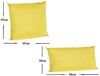 JACK Dekokissen 2er Set Outdoor Lounge Deko Kissen Set 45x45 cm + 30x50 cm Inkl. Füllung, mit Lotus-Effekt, Robust, Strapazierfähig, für Innen & Außen geeignet Bild 3
