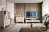 Bettso 'ALVION' RTV-Schrank mit Schubladen, Holzwerkstoff Kaschmir, 44x39x160 cm Bild 5