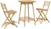 vidaXL 3-tlg. Outdoor-Bar-Set Klappbar Bambus 4108232 Bild 2