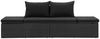 vidaXL Sonnenliege mit Auflage Poly Rattan Schwarz 46224 Bild 3