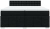 vidaXL Boxspringbett mit Matratze Schwarz 200x200 cm Stoff Bild 4