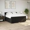 vidaXL Boxspringbett mit Matratze Schwarz 200x200 cm Stoff Bild 3