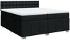 vidaXL Boxspringbett mit Matratze Schwarz 200x200 cm Stoff Bild 2