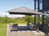 Gartencouchtisch Villac 75x50 cm von Brafab, aus pulverbeschichtetem Aluminium, modern, schwarz Bild 2