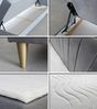 Boxspringbett Gold mit 2 Bettkästen und Topper - Doppelbett, Bonell-Matratze, Polsterbett, Bett mit Matratzentopper, Schlafzimmer, Velours Stoff (Grün (Manila 35), 140 x 200 cm) Bild 3