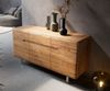 Sideboard Anaya 145 cm Akazie Natur 3 Türen L-Fuß Edelstahl Bild 4