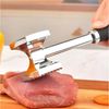 FOUORTUNATE-BEE Fleischklopfer Fleischklopfer Edelstahl doppelseitig Küchenhammer für Fleisch, Küchen Fleischhammer für Steak Hähnchen BBQ Grill Zartmacher Bild 3