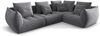Micadoni Ecksofa Bloom 4-Sitzer Rechts Samt Dunkelgrau Bild 2
