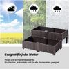Hochbeet Kunststoff Blumenkasten Braun 80x80x23-38cm Mingone Bild 4