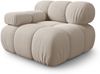 Micadoni Eckmodul Bellis Links 3D-Stoff Sonic Helles Beige Bild 2