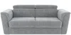 Vente-unique - RIZORA Sofa Stoff Grau - B 223 cm96 cm x H 95 cm x L 210 cm Bild 3