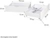Holzbett 90x200 mit Matratze Bettkasten 2er Set Holzbettrahmen Weiß Palettenbett Einzelbett Bett Massiv Holz Bild 4