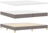 vidaXL Boxspringbett mit Matratze Taupe 200 x 200 cm Stoff 3341381 Bild 4