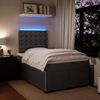 vidaXL Boxspringbett mit Matratze Dunkelgrau 120x190 cm Samt 3294599 Bild 4