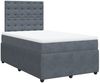 vidaXL Boxspringbett mit Matratze Dunkelgrau 120x190 cm Samt 3294599 Bild 3