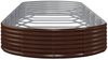 vidaXL Hochbeet Verzinkter Stahl 450x140x36 cm Braun 319040 Bild 4