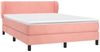 vidaXL Boxspringbett mit Matratze Rosa 140x200 cm Samt 3127378 Bild 3