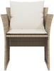 vidaXL Gartenstuhl mit Fußhocker Beige Poly Rattan 368620 Bild 5