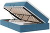 vidaXL Aufbewahrungsbett mit Matratze Dunkelblau 120 x 200 cm Samt 3370297 Bild 2