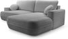 AX LIVING Hellgrau Ecksofa mit Schlaffunktion Peoni 267 cm modern R Bild 3