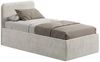 Home Collective Polsterbett Bett mit Stauraum, verstellbarem Lattenrost, viele Größen (Größen: 100x200 120x200 140x200 160x200 180x200 200x200, hochwertiger Kordstoff, made in Germany), wählbare Matratze Federkern oder Kaltschaum, Hellbeige Bild 2