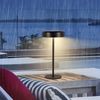 ZMH Solar Nachttischlampe mit Akku – Kabellose LED Nachttischlampe, Aufladbar 3600mAh, Touch – Dimmbar, Schwarz, Lampe mit USB Akku, Solarleuchten für Modernes Wohnzimmer, Outdoor Bild 2