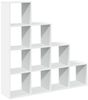 vidaXL Raumteiler-Bücherregal 4 Stufen Weiß 131,5x29x131,5 cm 857967 Bild 2