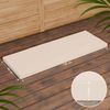 CLP Gartenbank Teakholz Daxon mit Sitzkissen,creme 150 cm Bild 4