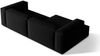 Micadoni Ecksofa Nuria 4-Sitzer Links Samt Schwarz Bild 4