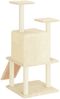 vidaXL Kratzbaum mit Sisal-Kratzsäulen Creme 110 cm 172037 Bild 5