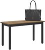 vidaXL Bank Kunsthandwerk Eiche 80 x 35 x 45 cm Holzwerkstoff 892595 Bild 3