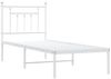 vidaXL Metallbett ohne Matratze mit Kopfteil Weiß 75x190 cm 353576 Bild 3