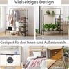 COSTWAY Kleiderständer, mit Rollen, Kleiderstangen, Ablagen, höhenverstellbar Bild 4
