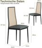Furnishings Home Hochlehner Esszimmerstuhl Rattanstuhl (2er-Set) (2 St), 2 tlg. Hohe Rückenlehne, Sitzfläche aus Rattan Bild 2