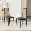 Furnishings Home Hochlehner Esszimmerstuhl Rattanstuhl (2er-Set) (2 St), 2 tlg. Hohe Rückenlehne, Sitzfläche aus Rattan Bild 5