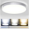 LMaxhome LED Deckenleuchte Ø23/30/40/50CM, Dimmbar Runde Ultra Dünn Deckenlampe 3 Farbtemperatur, 2 St, 24W~48W, 3000k/4000k/5000k, Memory Funktion, für Wohnzimmer Küche Büro Bild 5
